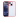 iPhone 13 6.1inç Lazer Kaplama Renkli Kenar Şeffaf Kılıf-KIRMIZI1