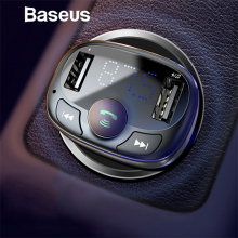 Baseus CCTM S-09A Bluetooth Aktarım Mp3 Araç Kiti Dual Usb Araç Şarjı