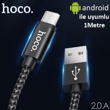 Hoco X14 Max Android Micro Usb Kopmaz Halat Usb Şarj Kablosu
