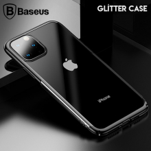 Baseus Glitter Case İPhone 11 Pro  Max 6.5 2019 Şeffaf Lüx Silikon Kılıf