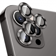 ALLY İphone 12 Pro Max 3D Metal Çerçeveli Kamera Lens Koruyucu