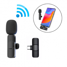 Ally K8 Type-C Tak Konuş Wireless Kablosuz Mini Yaka Mikrofonu Canlı Yayın Mikrofonu