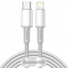 Baseus High Density Braided 20W Type-C to iPhone Lightning Hızlı Şarj ve Data Kablosu 2m