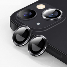 ALLY iPhone 14-14 Plus 3D Metal Çerçeveli Kamera Lens Koruyucu