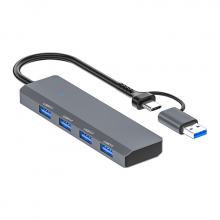 ALLY ADS-305D 4in1 USB-Type-C to 4X USB3.0 HUB Çoğaltıcı Çevirici Dönüştürücü Adaptör