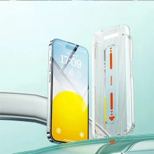 Baseus Crystal iPhone 15 Pro Max Full Koruma Eye-Protection Tempered Cam Ekran Koruyucu